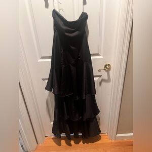 Black tiered maxi dress size small